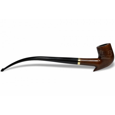 Cachimbo Churchwarden Encerado com Bico (Aceita Filtro 9mm) Piteira Resina